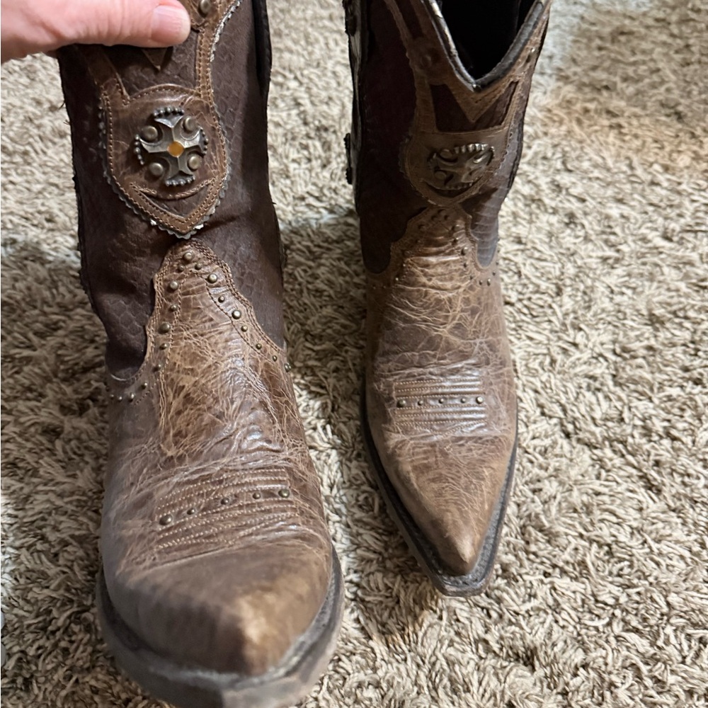 Ariat desperado brown boots size 8 cross 10008756 - Picture 9 of 9